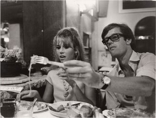 Book #156331] Original photograph of Peter and Jane Fonda in Venice, 1966. Jane Fonda Peter...
