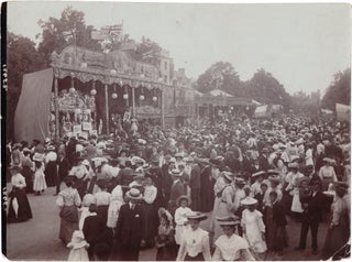 Book #156361] Two original photographs of Bioscope shows at the St. Giles Fair in Oxford. Henry...
