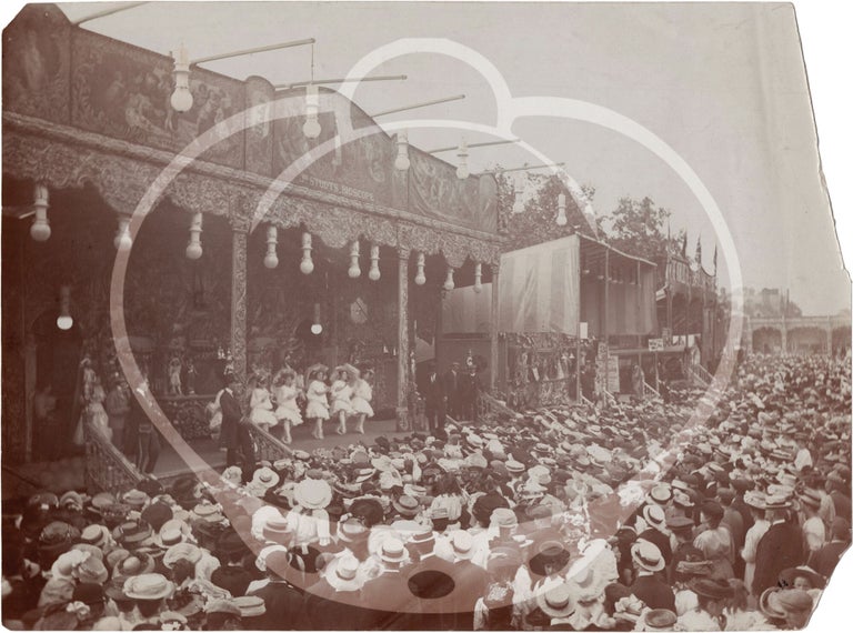 Two original photographs of Bioscope shows at the St. Giles Fair in Oxford