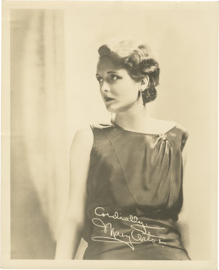 [Book #156433] Original portrait photograph of Mary Astor, circa 1930s. Mary Astor, subject.