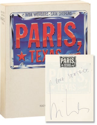 Book #156578] Paris, Texas (Two First Edition copies, signed by Wim Wenders and Sam Shepard,...