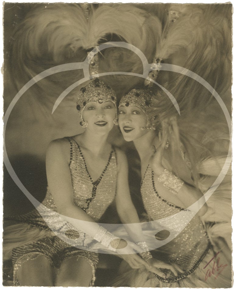 Collected archives of 40 original photographs of The Dolly Sisters, circa 1910s-1920s