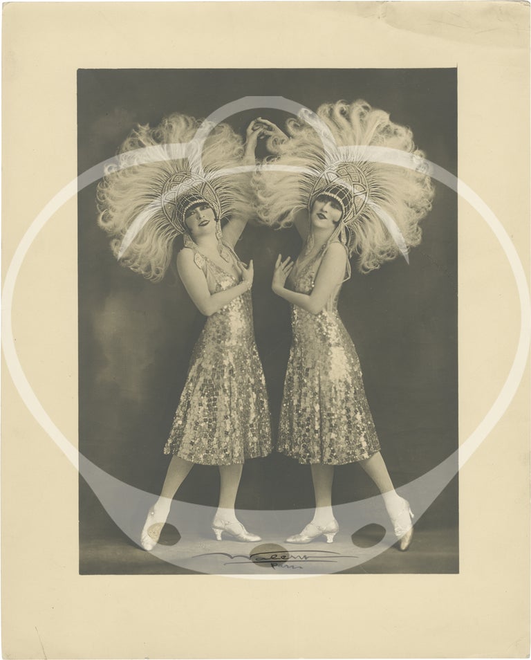 Collected archives of 40 original photographs of The Dolly Sisters, circa 1910s-1920s