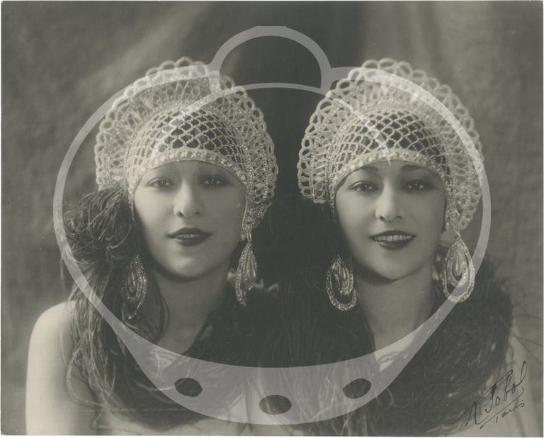 Collected archives of 40 original photographs of The Dolly Sisters, circa 1910s-1920s