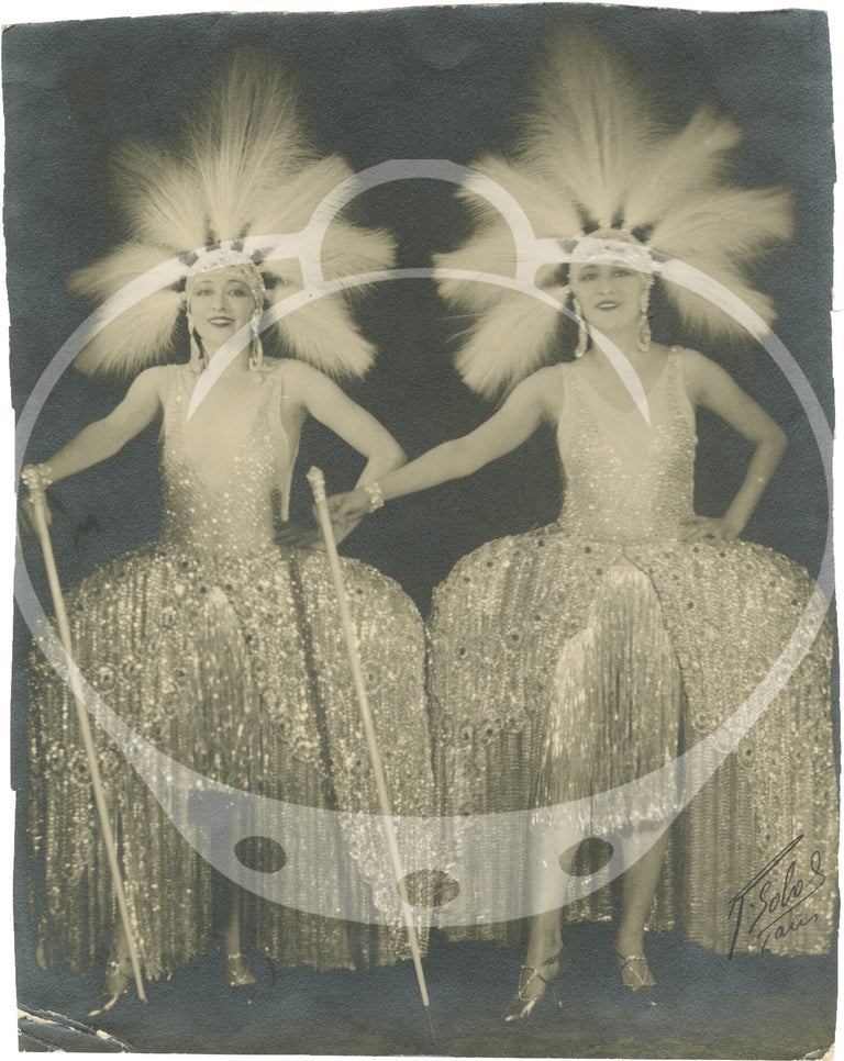 Collected archives of 40 original photographs of The Dolly Sisters, circa 1910s-1920s