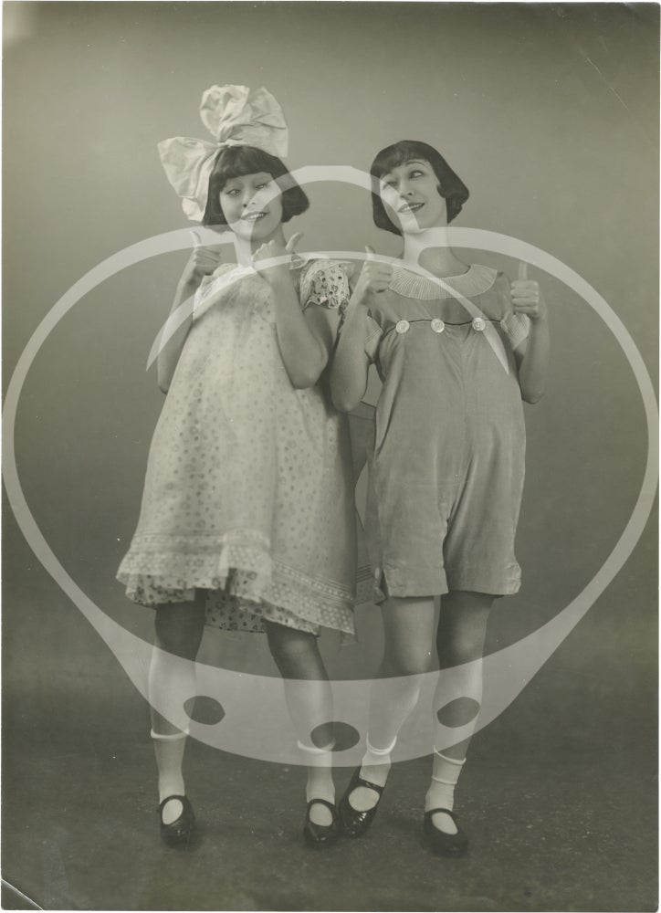 Collected archives of 40 original photographs of The Dolly Sisters, circa 1910s-1920s
