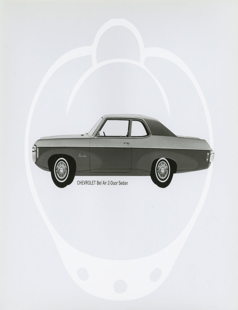 Archive of 48 original publicity photographs of the 1969 Chevrolet lineup of cars and trucks