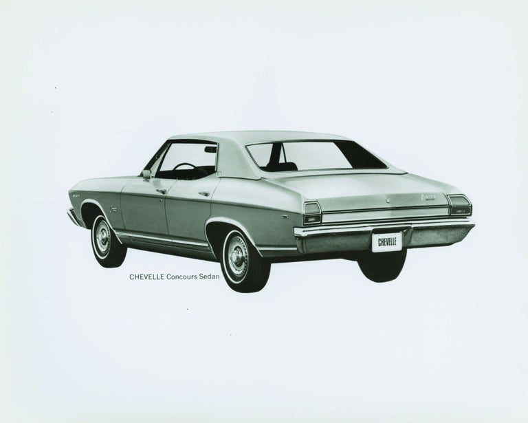 Archive of 48 original publicity photographs of the 1969 Chevrolet lineup of cars and trucks