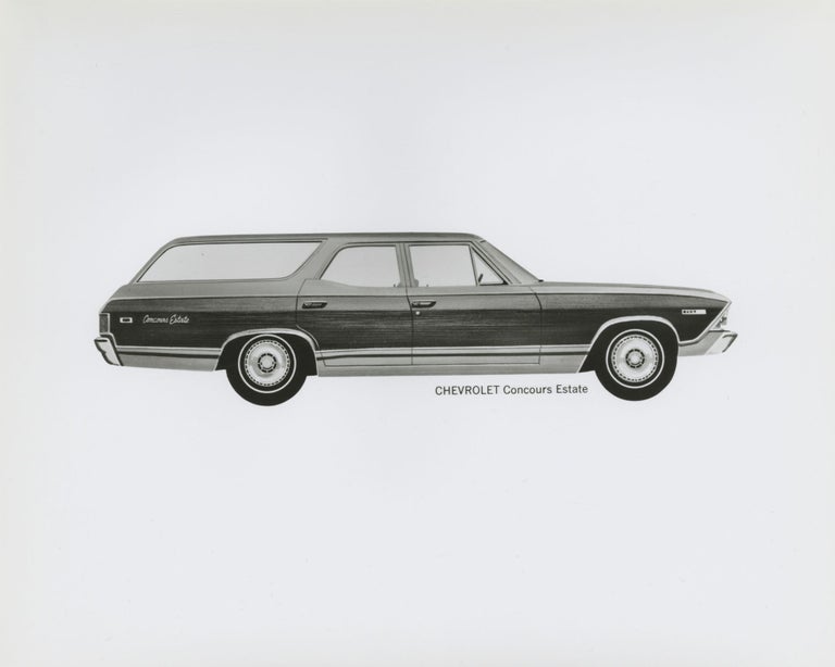 Archive of 48 original publicity photographs of the 1969 Chevrolet lineup of cars and trucks