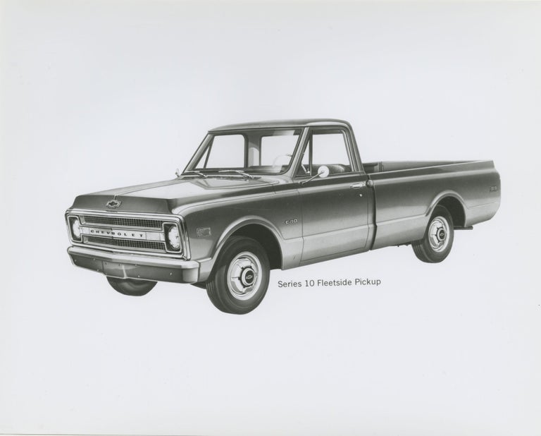 Archive of 48 original publicity photographs of the 1969 Chevrolet lineup of cars and trucks