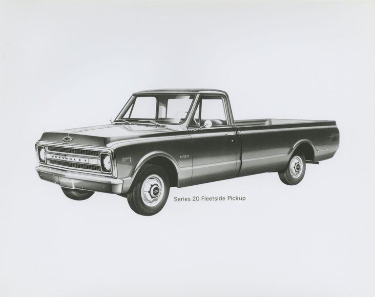 Archive of 48 original publicity photographs of the 1969 Chevrolet lineup of cars and trucks