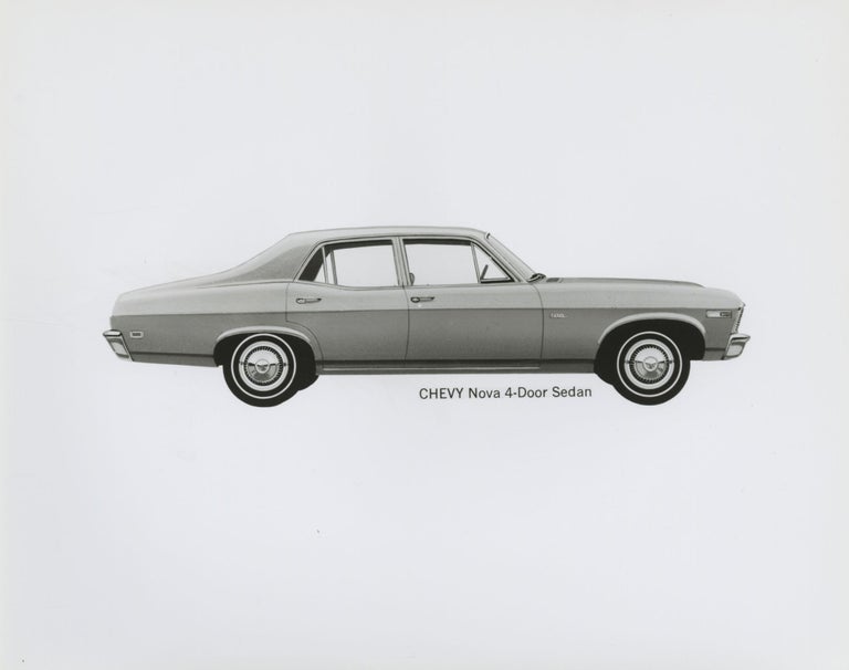 Archive of 48 original publicity photographs of the 1969 Chevrolet lineup of cars and trucks
