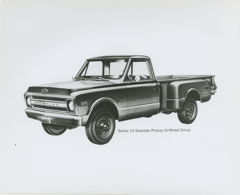 Archive of 48 original publicity photographs of the 1969 Chevrolet lineup of cars and trucks