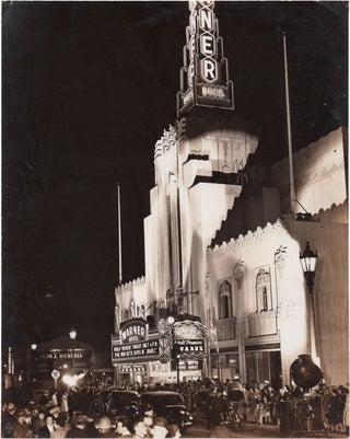 Book #156628] Juarez (Original theatre marquee photograph from the premiere 1939 film). William...