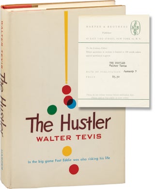 Book #156659] The Hustler (First Edition, review copy). Walter Tevis