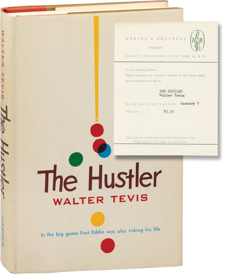 Book #156659] The Hustler (First Edition, review copy). Walter Tevis