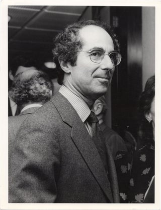 Book #156703] Original photograph of Philip Roth, 1982. Philip Roth, Desmond O'Neill, subject,...