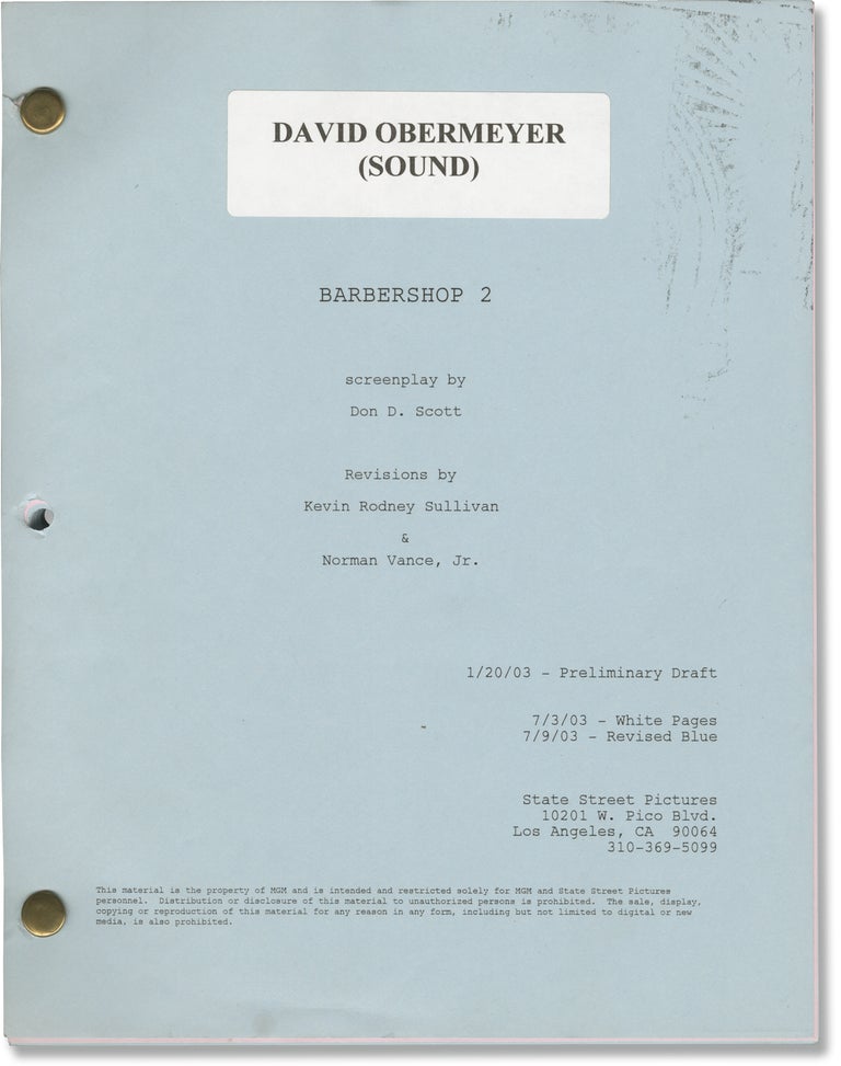 Book #156753] Barbershop 2: Back in Business [Barbershop 2] (Original screenplay for the 2004...