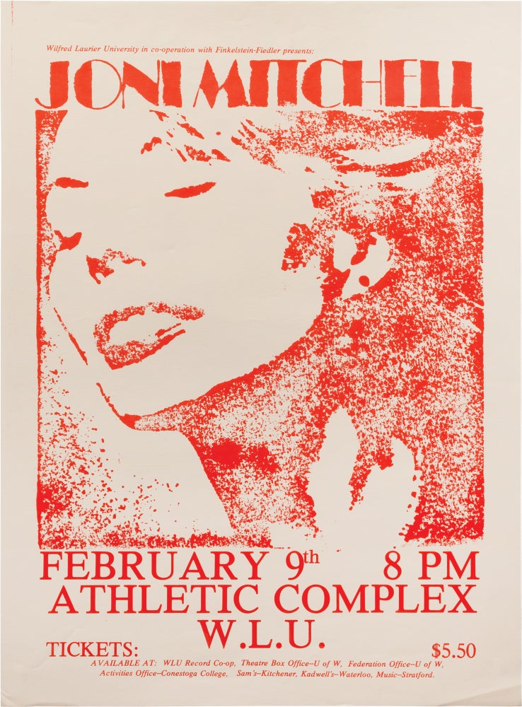 Book #156825] Joni Mitchell: Court and Spark (Original concert poster for a performance at...