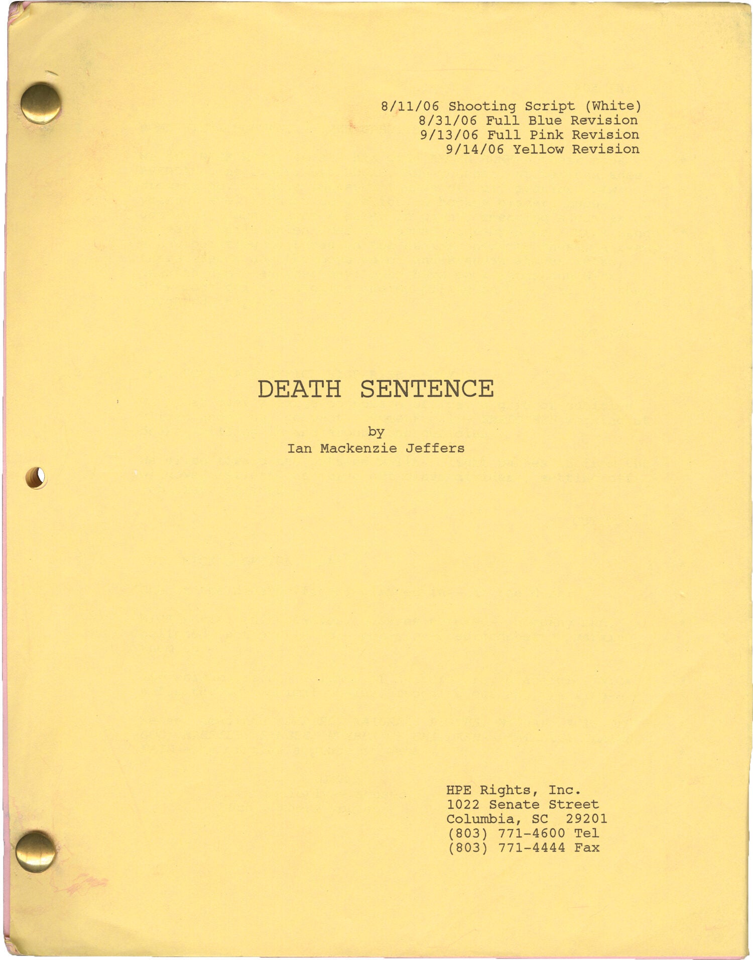 Death Sentence | Brian Garfield, James Wan, Ian Mackenzie Jeffers, Garrett