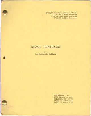 Book #156849] Death Sentence (Original screenplay for the 2007 film). Brian Garfield, James Wan,...
