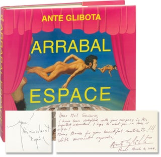 Book #156957] Arrabal Espace (First Edition, inscribed by Francisco Arrabal and Ante Glibota)....