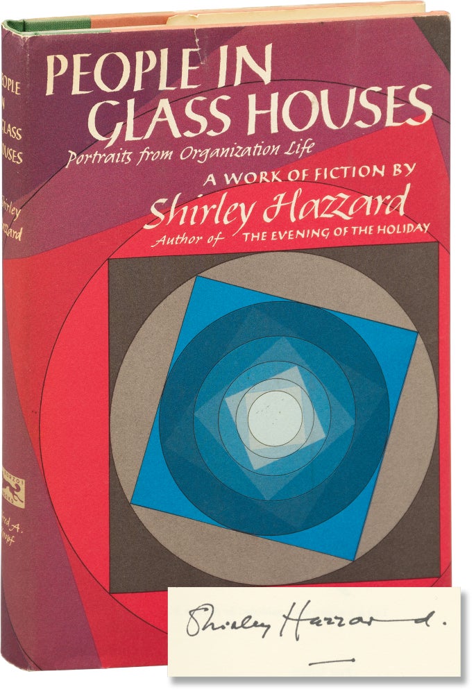 [Book #156967] People in Glass Houses: Portraits from Organization Life. Shirley Hazzard.