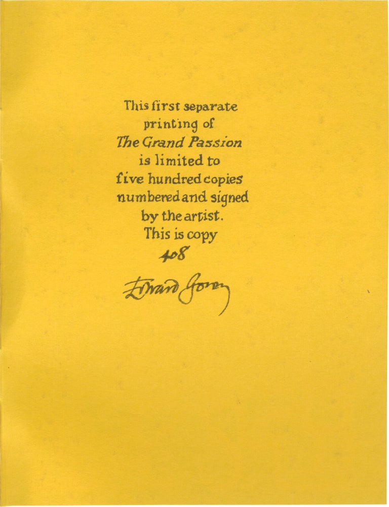The Grand Passion and The Doleful Domesticity