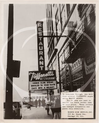 Archive of 77 original photographs from the Wagner Sign Service, circa 1950s-1960s