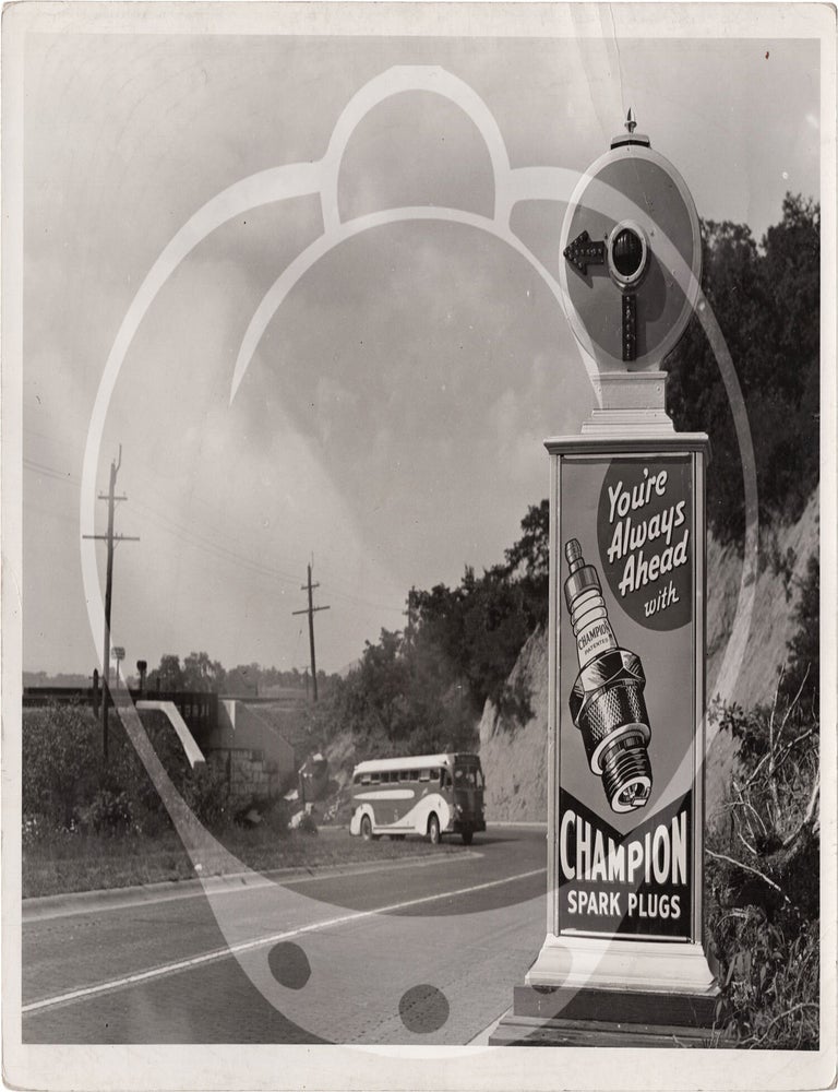 Archive of 26 original mid-Atlantic roadside alert signs with advertisements, circa 1930s-1940s