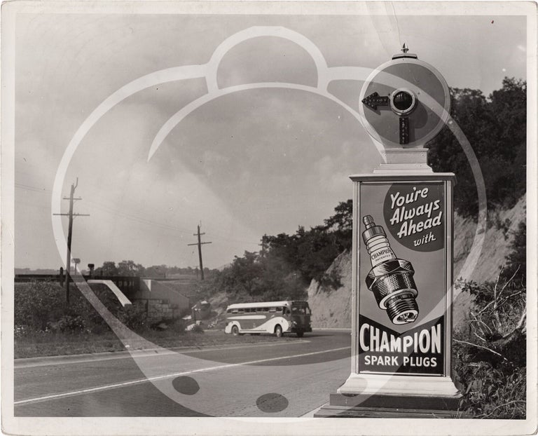 Archive of 26 original mid-Atlantic roadside alert signs with advertisements, circa 1930s-1940s