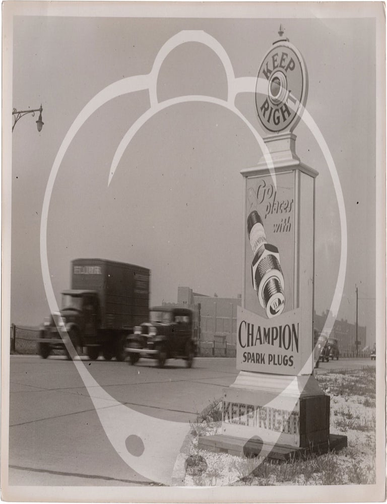 Archive of 26 original mid-Atlantic roadside alert signs with advertisements, circa 1930s-1940s