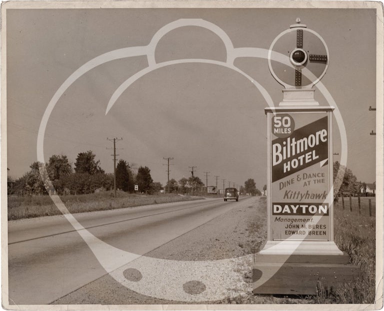 Archive of 26 original mid-Atlantic roadside alert signs with advertisements, circa 1930s-1940s