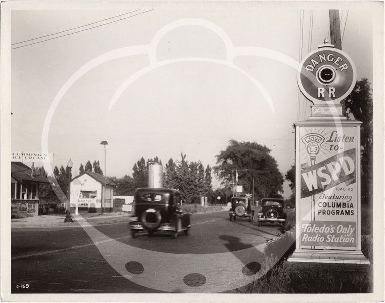 Archive of 26 original mid-Atlantic roadside alert signs with advertisements, circa 1930s-1940s