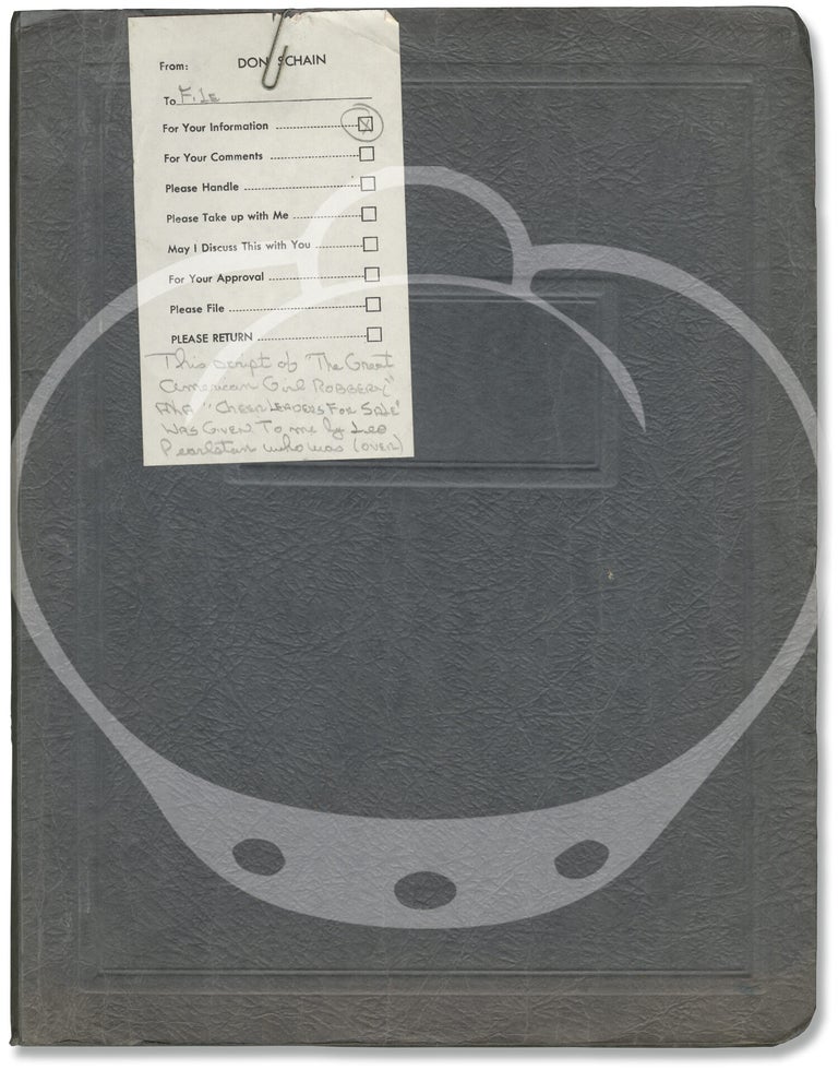 Archive of material belonging to sexploitation director and producer Don Schain, including 16 original screenplays, 80 set photographs, legal correspondence, fan mail, and production documents