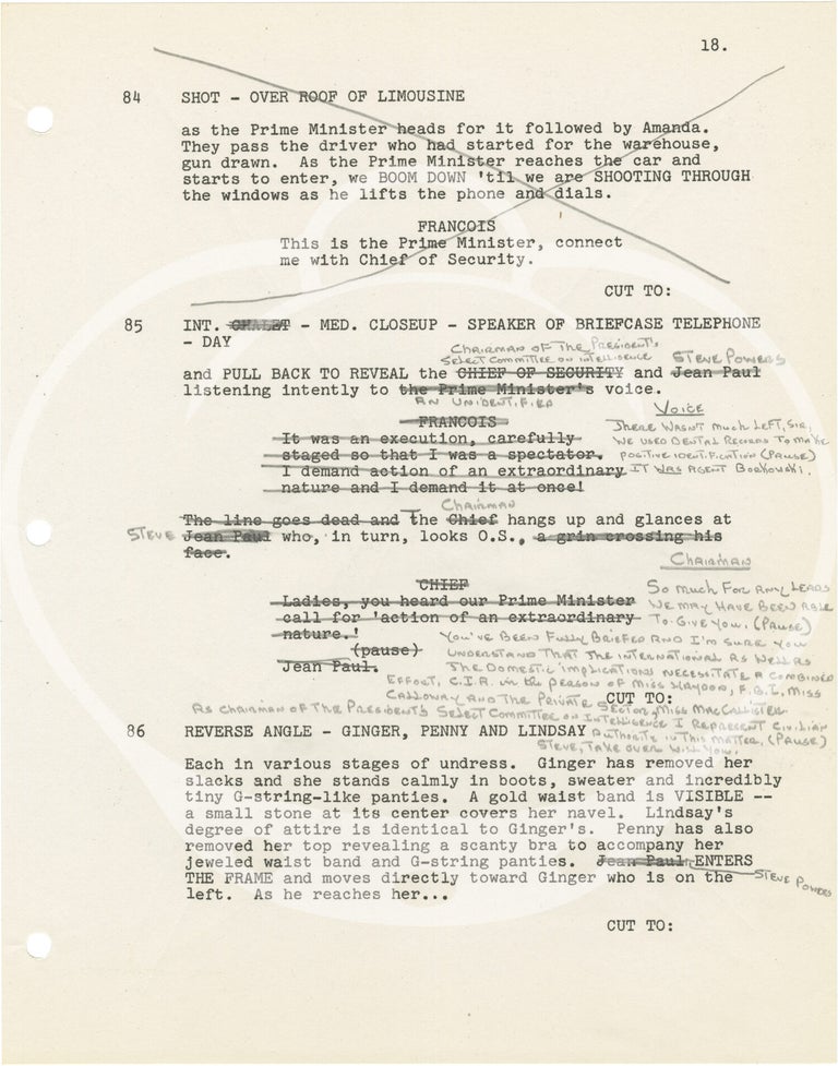 Archive of material belonging to sexploitation director and producer Don Schain, including 16 original screenplays, 80 set photographs, legal correspondence, fan mail, and production documents