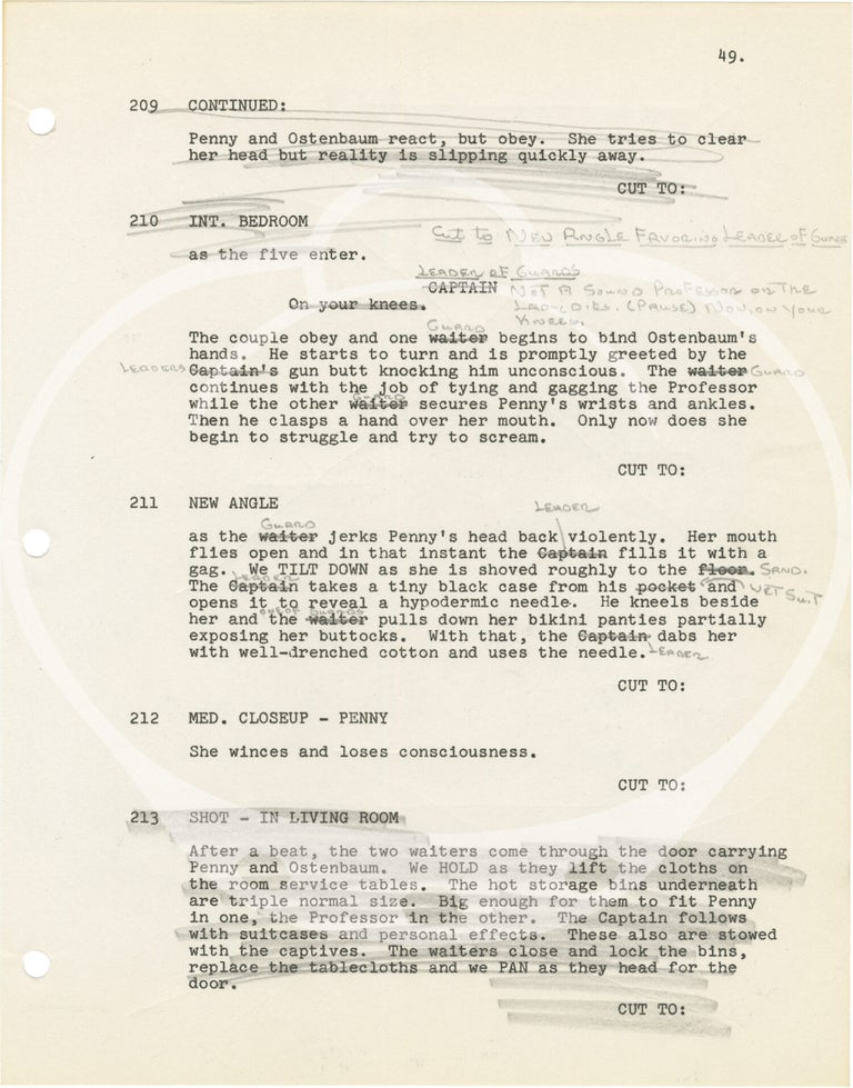 Archive of material belonging to sexploitation director and producer Don Schain, including 16 original screenplays, 80 set photographs, legal correspondence, fan mail, and production documents