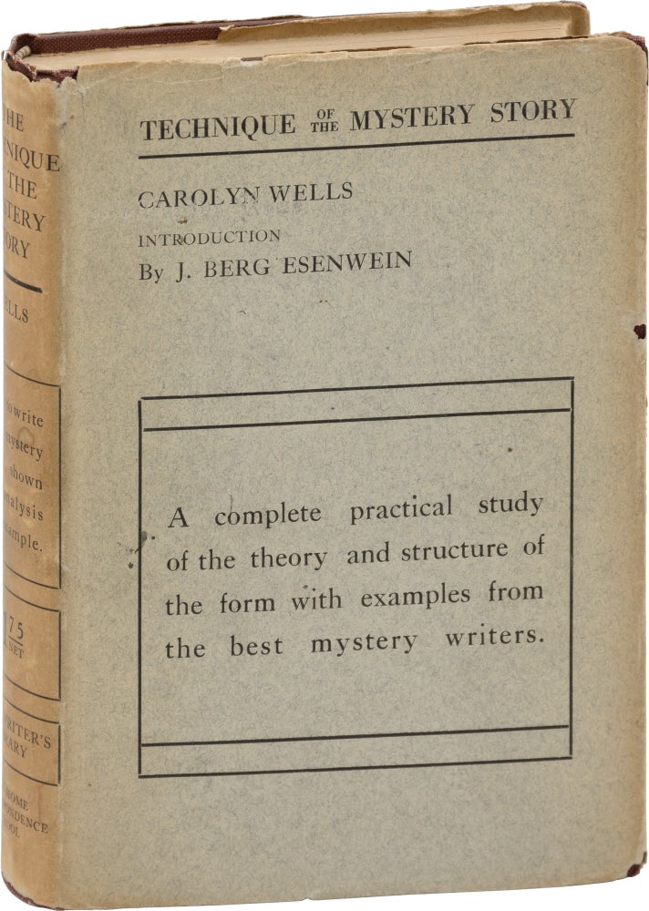 [Book #157354] Technique of the Mystery Story. Carolyn Wells.