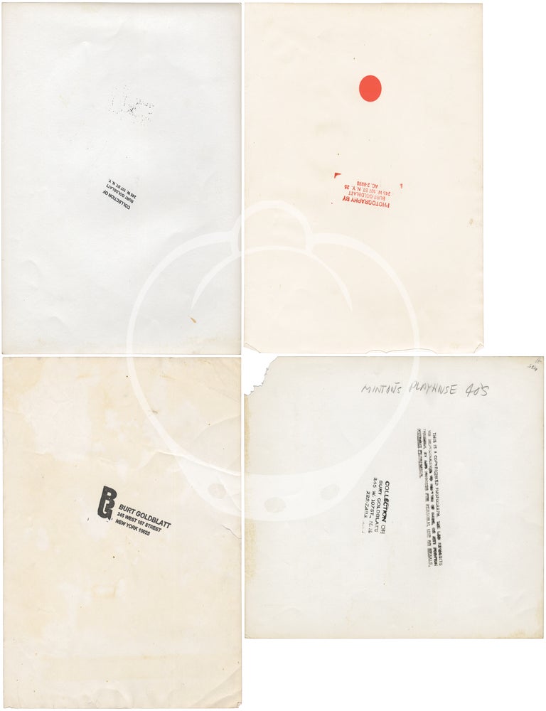 Archive of 19 photographs by Burt Goldblatt of key mid-century American jazz musicians 1940s-1960s