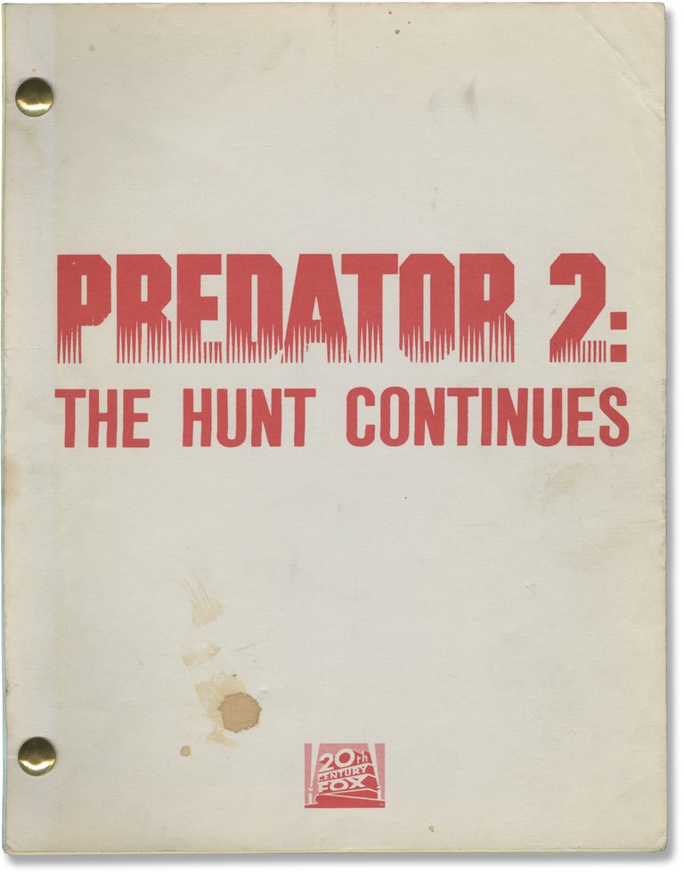 Book #157391] Predator 2 [Predator 2: The Hunt Continues] (Original screenplay for the 1990...