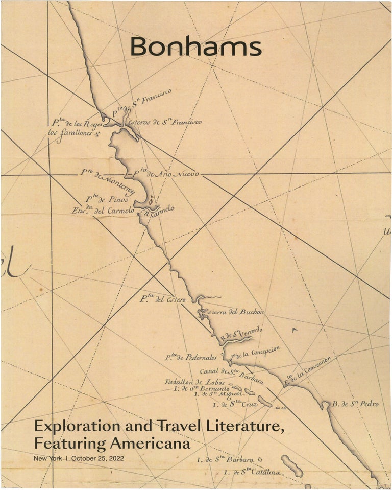 Book #157425] Bonhams Auction Catalog: Exploration and Travel Literature, Featuring Americana....