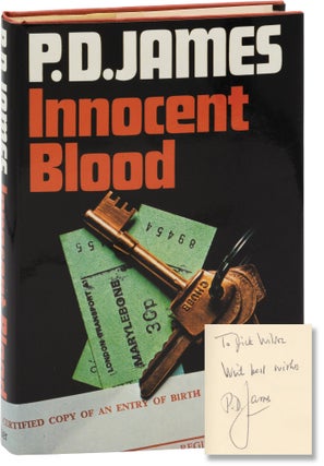 Book #157445] Innocent Blood (First UK Edition, inscribed by the author). P D. James