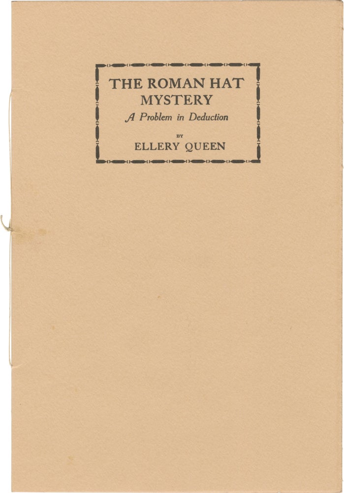 Book #157456] The Roman Hat Mystery (Limited Edition, signed by Frederic Dannay as Ellery Queen)....