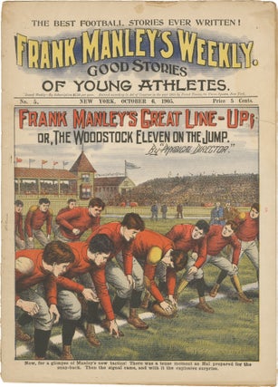 Book #157471] Frank Manley's Weekly: Frank Manley's Great Line-Up; or, The Woodstock Eleven on...