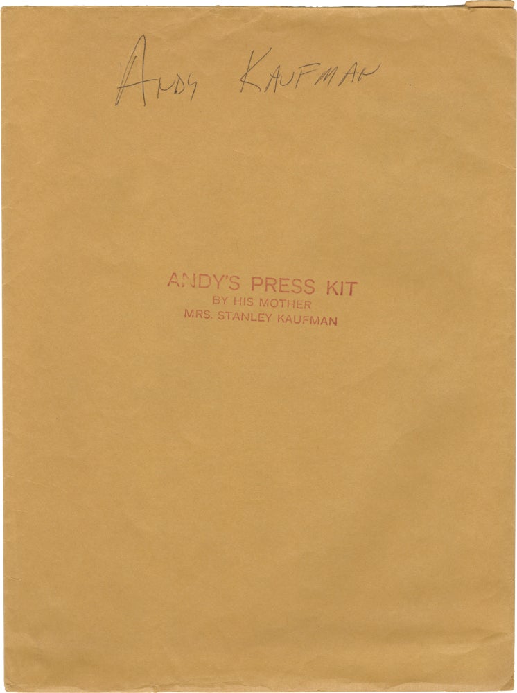 [Book #157489] Andy's [Andy Kaufman's] Press Kit by His Mother Mrs. Stanley Kaufman. Andy Kaufman.