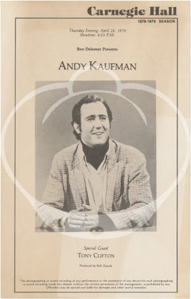 Andy's [Andy Kaufman's] Press Kit by His Mother Mrs. Stanley Kaufman