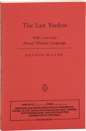 Book #157545] The Last Yankee (Uncorrected Proof). Arthur Miller