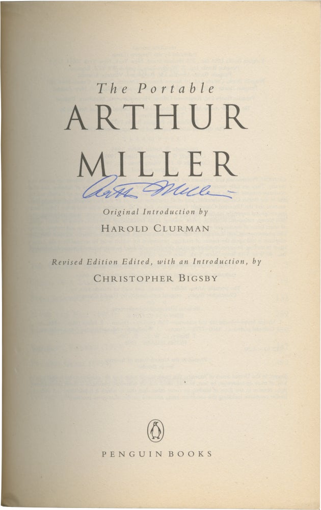 The Portable Arthur Miller: Revised Edition