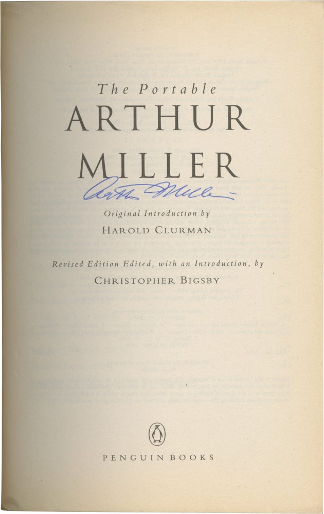 The Portable Arthur Miller: Revised Edition