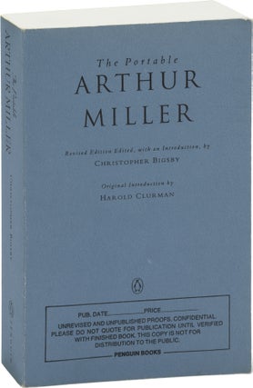 Book #157551] The Portable Arthur Miller: Revised Edition (Uncorrected Proof). Christopher Bigsby